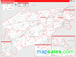 Cumberland County, PA Wall Map