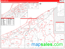 Erie County, PA Wall Map