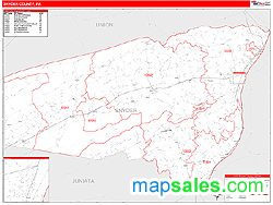 Snyder County, PA Wall Map