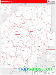 Venango County, PA Zip Code Wall Map