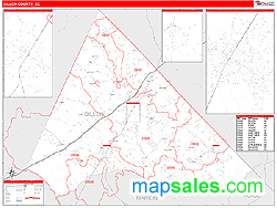 Dillon County, SC Zip Code Wall Map