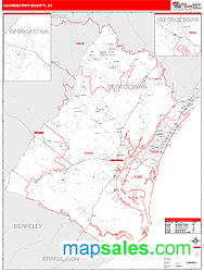 Georgetown County, SC Wall Map