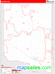 Clay County, SD Zip Code Wall Map