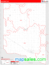 Clay County, SD Wall Map