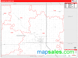 Codington County, SD Wall Map