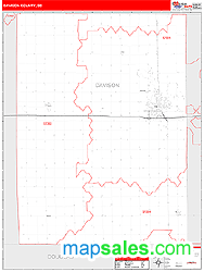 Davison County, SD Zip Code Wall Map