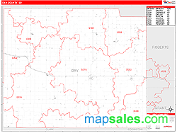 Day County, SD Wall Map