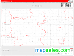 Edmunds County, SD Zip Code Wall Map