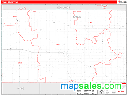 Faulk County, SD Zip Code Wall Map