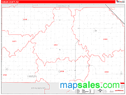 Hamlin County, SD Wall Map