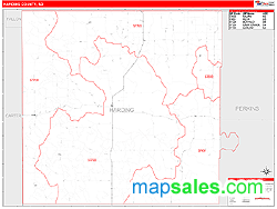 Harding County, SD Wall Map