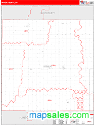 Miner County, SD Wall Map