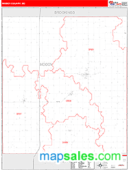 Moody County, SD Wall Map