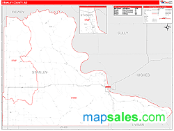 Stanley County, SD Zip Code Wall Map