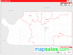 Sully County, SD Wall Map