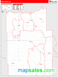 Tripp County, SD Wall Map