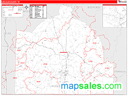 Lincoln County, TN Zip Code Wall Map