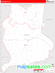Perry County, TN Wall Map