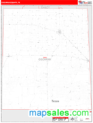 Cochran County, TX Wall Map