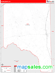 Crane County, TX Wall Map