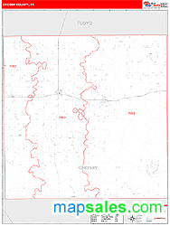 Crosby County, TX Zip Code Wall Map