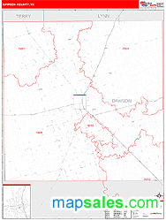 Dawson County, TX Wall Map