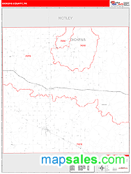 Dickens County, TX Zip Code Wall Map