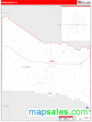 Foard County, TX Zip Code Wall Map