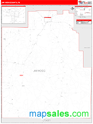 Jim Hogg County, TX Wall Map