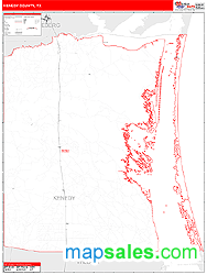 Kenedy County, TX Wall Map