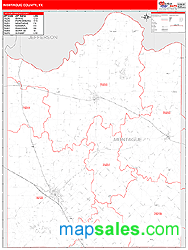 Montague County, TX Wall Map