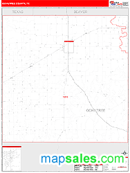 Ochiltree County, TX Zip Code Wall Map