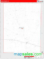 Reagan County, TX Zip Code Wall Map