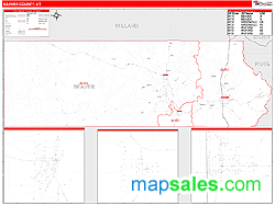 Beaver County, UT Zip Code Wall Map