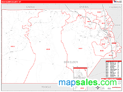 Box Elder County, UT Zip Code Wall Map