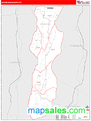 Grand Isle County, VT Zip Code Wall Map