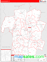 Rutland County, VT Zip Code Wall Map