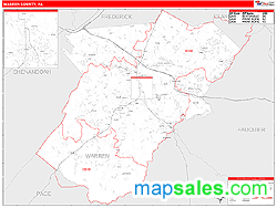 Warren County, VA Wall Map