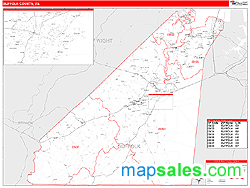 Suffolk County, VA Wall Map