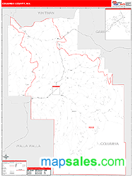 Columbia County, WA Zip Code Wall Map