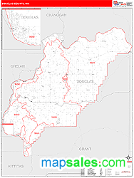 Douglas County, WA Wall Map