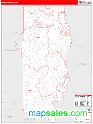 Ferry County, WA Wall Map