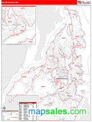 Kitsap County, WA Wall Map