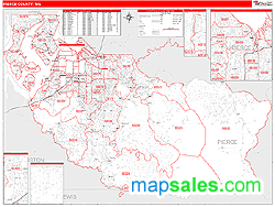 Pierce County, WA Wall Map