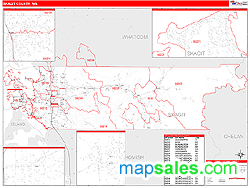 Skagit County, WA Zip Code Wall Map