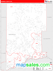 Skamania County, WA Zip Code Wall Map