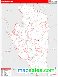 Jackson County, WV Wall Map
