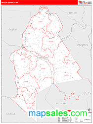 Mason County, WV Wall Map