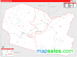 Tucker County, WV Wall Map