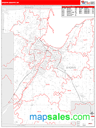 Brown County, WI Zip Code Wall Map